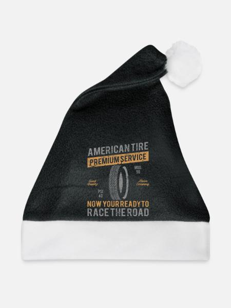 American Tire Distressed - Weihnachtsmütze - Schwarz/Weiß