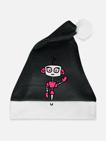 robogirl_3c - Weihnachtsmütze - Schwarz/Weiß
