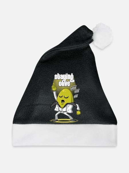 Staying olive - Weihnachtsmütze - Schwarz/Weiß