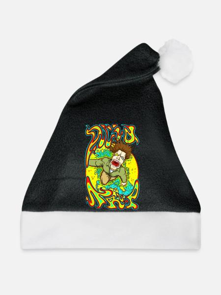 Acid-Trip - Weihnachtsmütze - Schwarz/Weiß