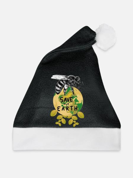 Das Brummen der Erde - Weihnachtsmütze - Schwarz/Weiß