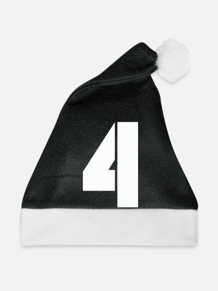 4 - Weihnachtsmütze - Schwarz/Weiß