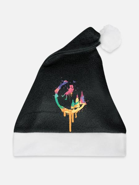 Regenbogenwald Swing - Weihnachtsmütze - Schwarz/Weiß