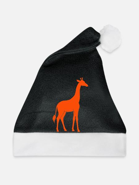 Giraffen - Weihnachtsmütze - Schwarz/Weiß