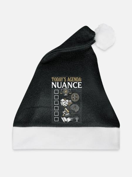 Today Agenda - Weihnachtsmütze - Schwarz/Weiß