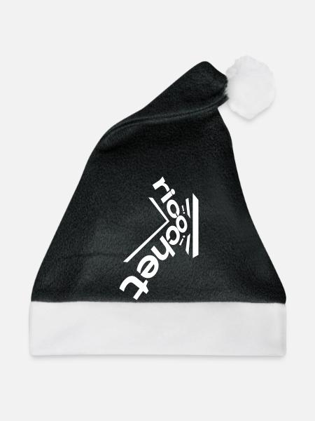 Ricochet! Verzerrter diagonaler Typ - Weihnachtsmütze - Schwarz/Weiß - Vorne
