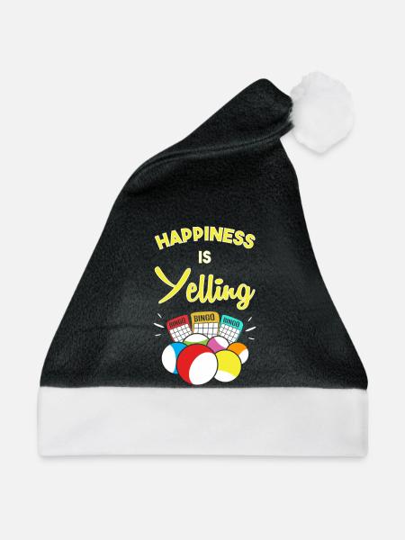 Bingo - Weihnachtsmütze - Schwarz/Weiß