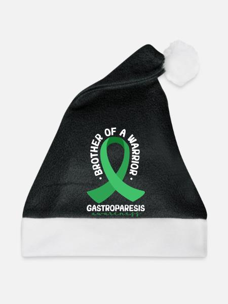 Bruder eines Kämpfers - Gastroparese - Weihnachtsmütze - Schwarz/Weiß - Vorne