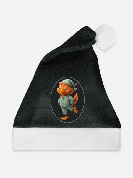 Schlaf Vogel - Weihnachtsmütze - Schwarz/Weiß
