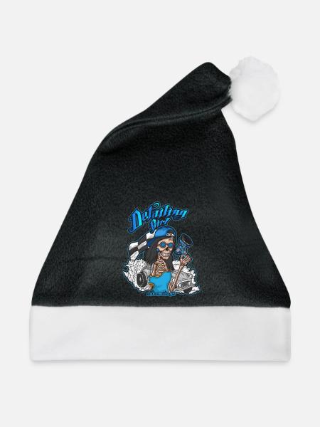 Detailing Girl - Weihnachtsmütze - Schwarz/Weiß - Vorne