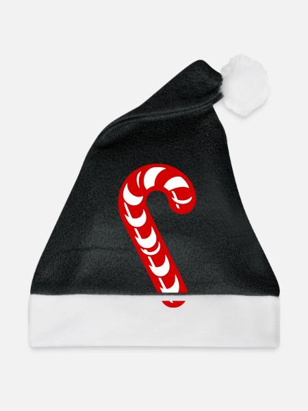 Zuckerstange - Weihnachtsmütze - Schwarz/Weiß