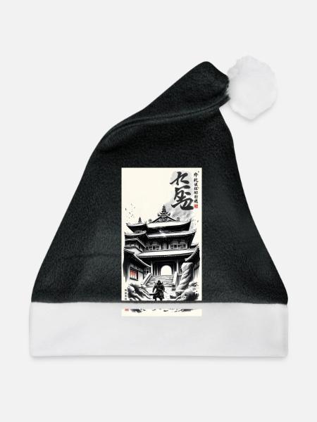 Temple - Weihnachtsmütze - Schwarz/Weiß