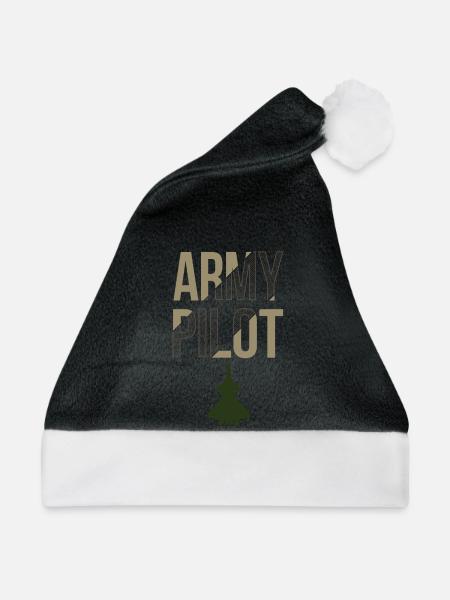 Armee Pilot - Weihnachtsmütze - Schwarz/Weiß