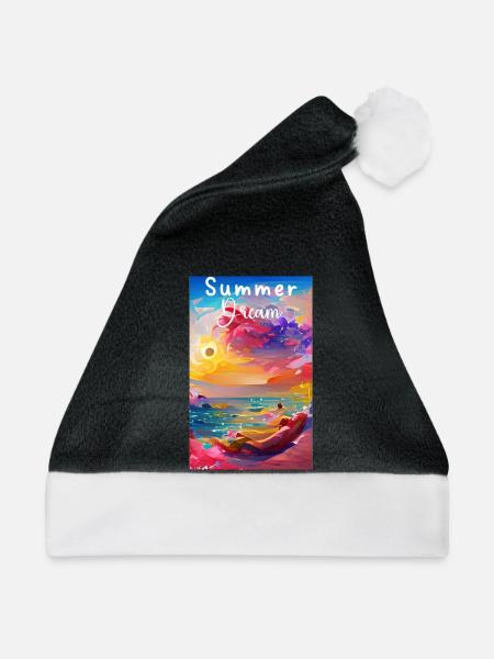Sommertraum - Weihnachtsmütze - Schwarz/Weiß
