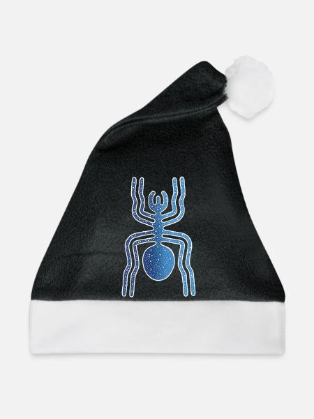 Nazca Spinnentier - Weihnachtsmütze - Schwarz/Weiß - Vorne