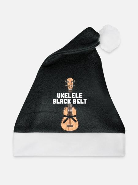Hawaiian Ukulele Uke Ukulele Black - Weihnachtsmütze - Schwarz/Weiß