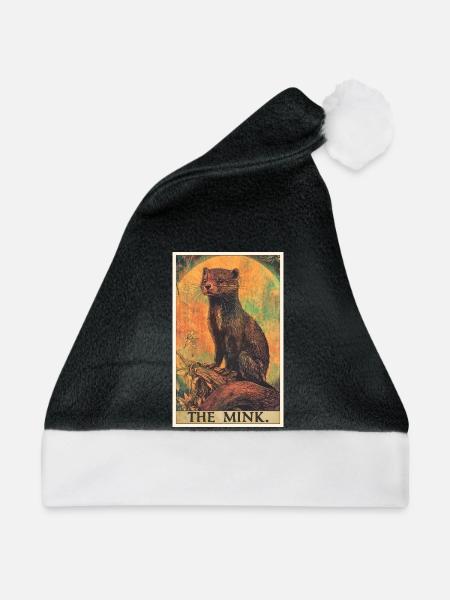 Nerze Nerz - Weihnachtsmütze - Schwarz/Weiß - Vorne