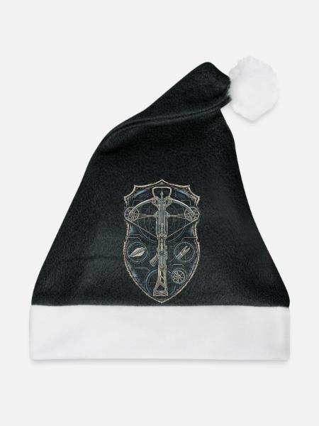 Armbrust Armbrustschütze - Weihnachtsmütze - Schwarz/Weiß - Vorne