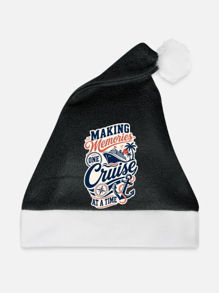Making Memories One Cruise at a Time - Weihnachtsmütze - Schwarz/Weiß - Vorne