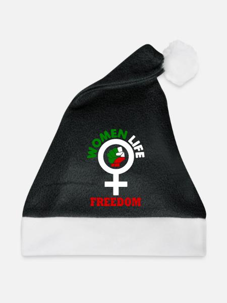 Women life freedom - Weihnachtsmütze - Schwarz/Weiß
