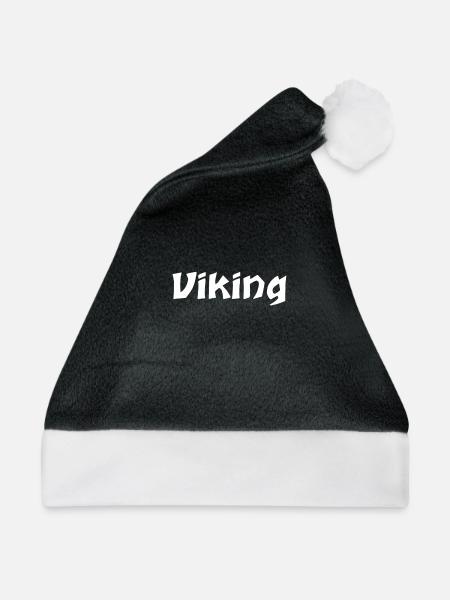 Wikinger - Weihnachtsmütze - Schwarz/Weiß