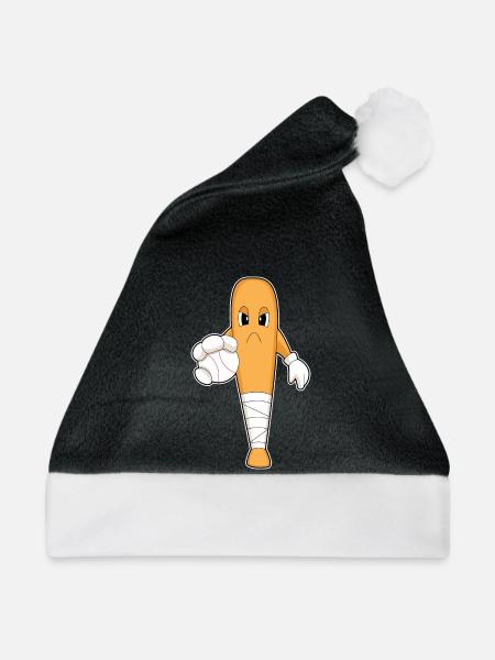 Baseball Baseballschläger - Weihnachtsmütze - Schwarz/Weiß