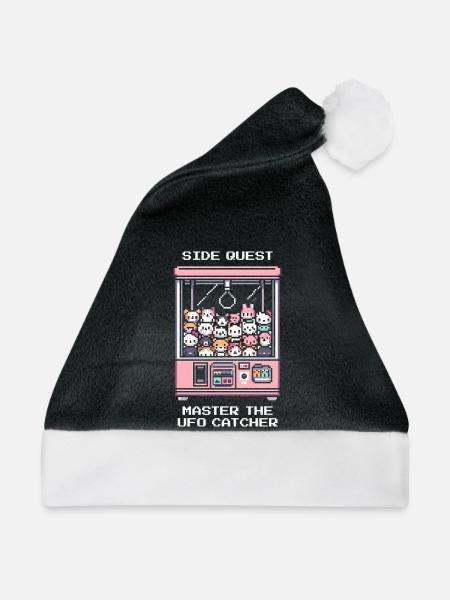 Nebenquest: UFO-Catcher meistern | Arcade Japan - Weihnachtsmütze - Schwarz/Weiß - Vorne