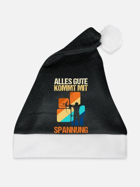 Bogenschütze Bogensport Bogenschießen - Weihnachtsmütze - Schwarz/Weiß