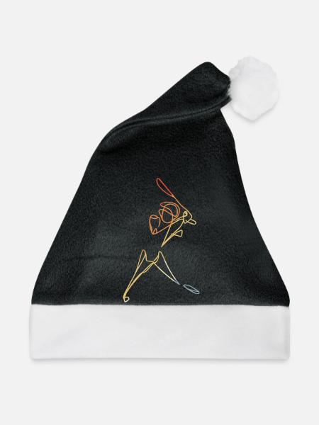 Cricketer Skizze - Weihnachtsmütze - Schwarz/Weiß
