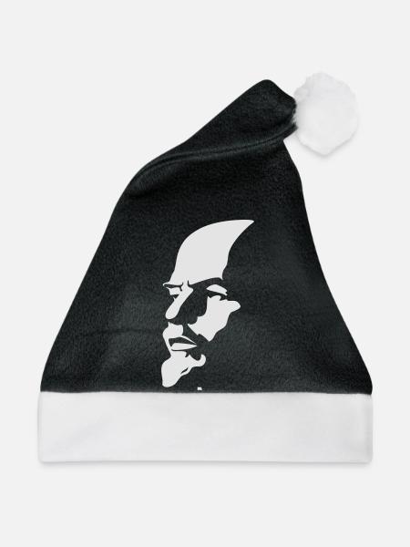 rus_lenin_portrait_1c01 - Weihnachtsmütze - Schwarz/Weiß
