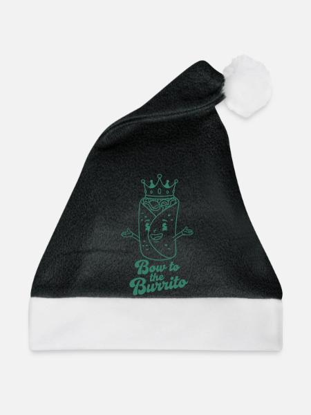 Burrito Königskrone Illustration - Weihnachtsmütze - Schwarz/Weiß