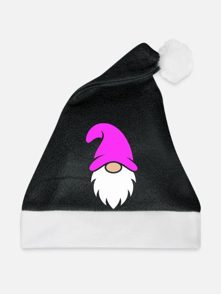Magenta Hut Zwerg - Weihnachtsmütze - Schwarz/Weiß