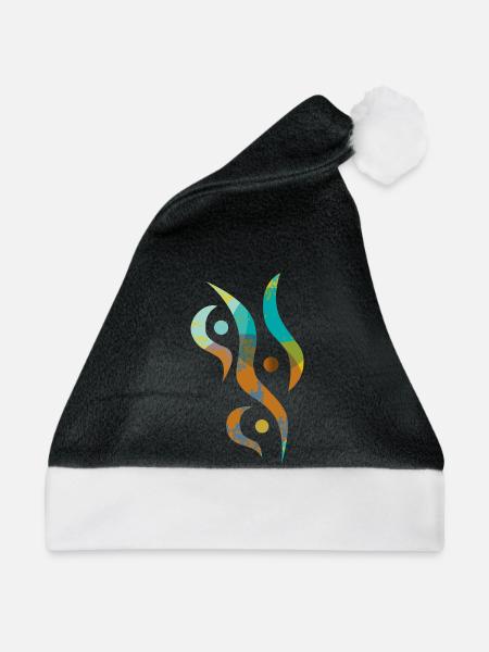 yoga-design_31 - Weihnachtsmütze - Schwarz/Weiß