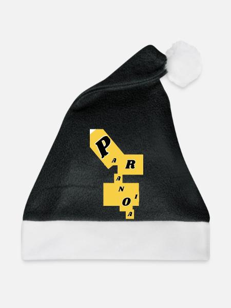 Paranoia-Rätsel-Glyphen - Weihnachtsmütze - Schwarz/Weiß
