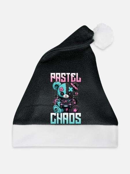 Pastel Goth Soft Goth Gaming Gamer - Weihnachtsmütze - Schwarz/Weiß