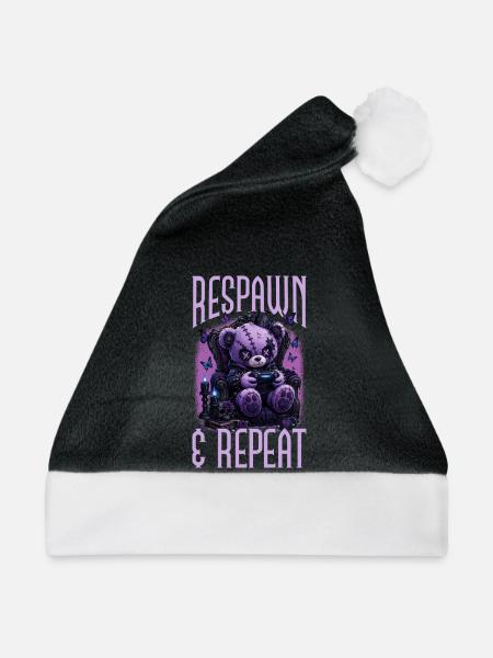 Pastel Goth Soft Goth Gaming Gamer - Weihnachtsmütze - Schwarz/Weiß
