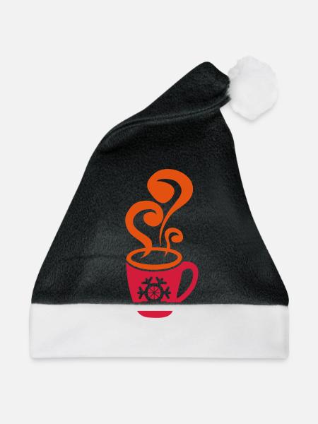 gluehwein - Weihnachtsmütze - Schwarz/Weiß