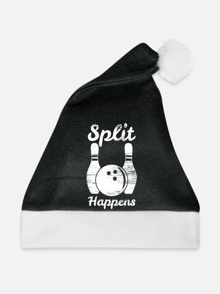 Bowling Split - Weihnachtsmütze - Schwarz/Weiß