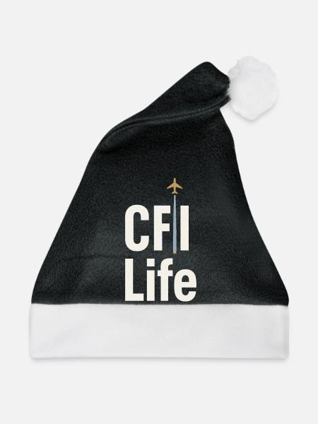 Fluglehrer Cfi Pilot Luftfahrtlehrer - Weihnachtsmütze - Schwarz/Weiß