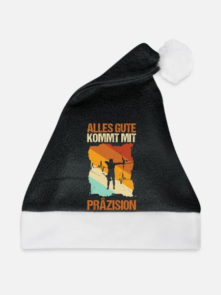 Bogenschütze Bogensport Bogenschießen - Weihnachtsmütze - Schwarz/Weiß