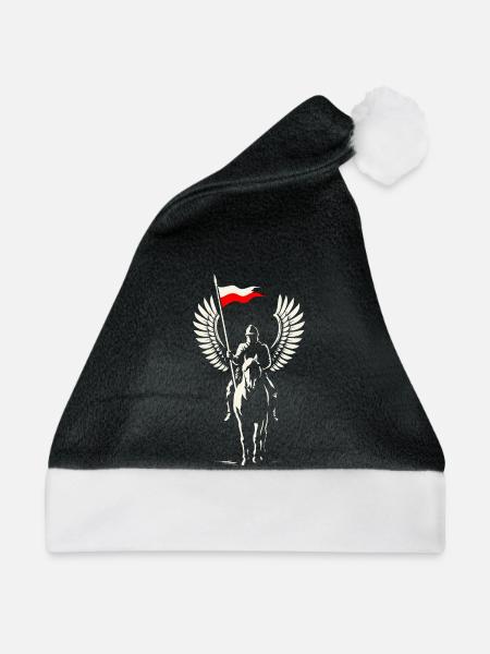Minimal Husaria Rider - Weihnachtsmütze - Schwarz/Weiß - Vorne