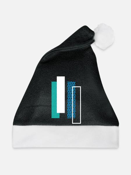 Buchstabe I i - Weihnachtsmütze - Schwarz/Weiß