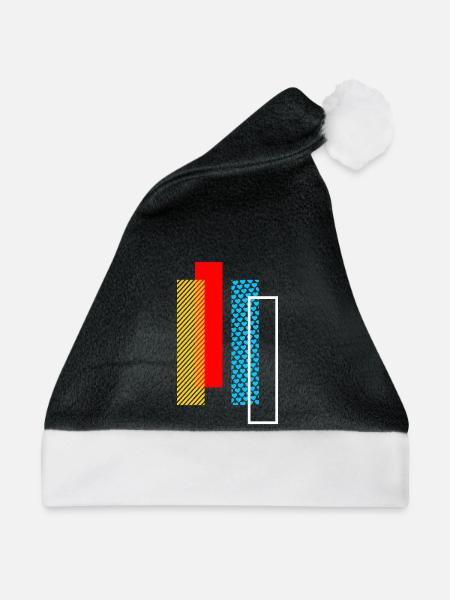 I i Buchstabe - Weihnachtsmütze - Schwarz/Weiß