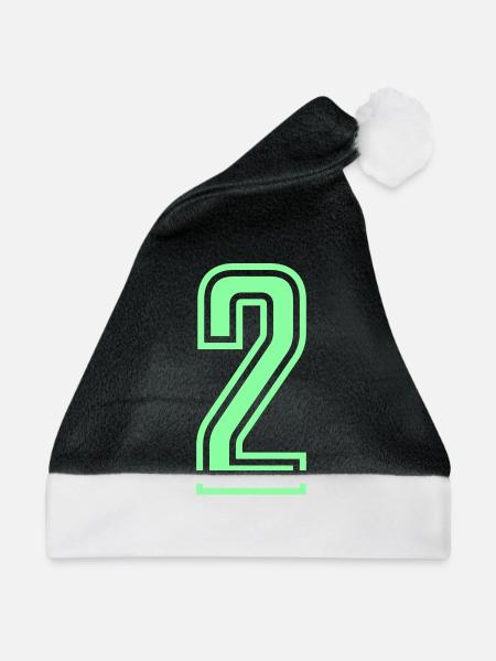 2 - Weihnachtsmütze - Schwarz/Weiß