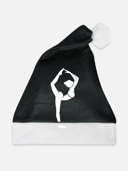 Yoga Kunst Perfekte Balance als Lebensweg - Weihnachtsmütze - Schwarz/Weiß