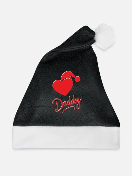 "Holiday Heartbeat" - Weihnachtsmütze - Schwarz/Weiß
