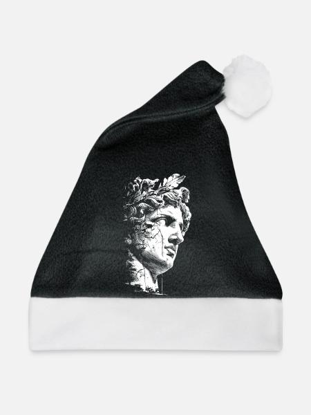 Antike Griechische Statue - Klassische Kunst - Weihnachtsmütze - Schwarz/Weiß