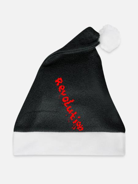 REVOLUTION (Red) - Weihnachtsmütze - Schwarz/Weiß