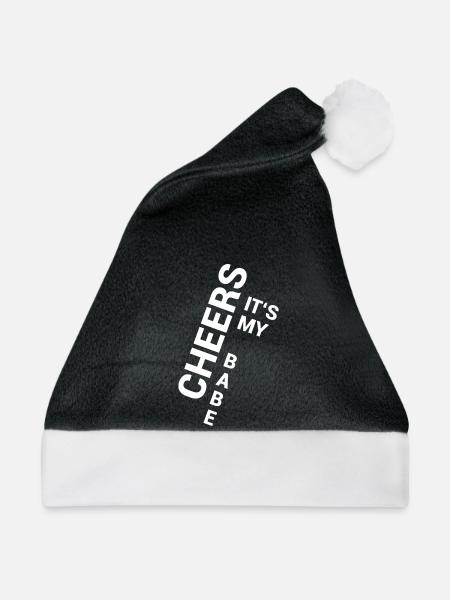 My Babe - Weihnachtsmütze - Schwarz/Weiß