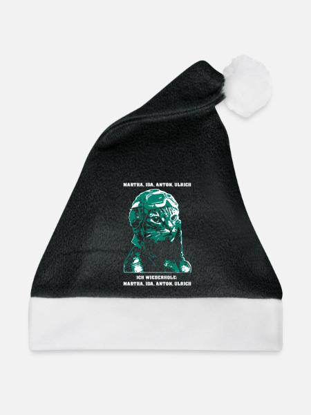 miau auf schwarz high - Weihnachtsmütze - Schwarz/Weiß